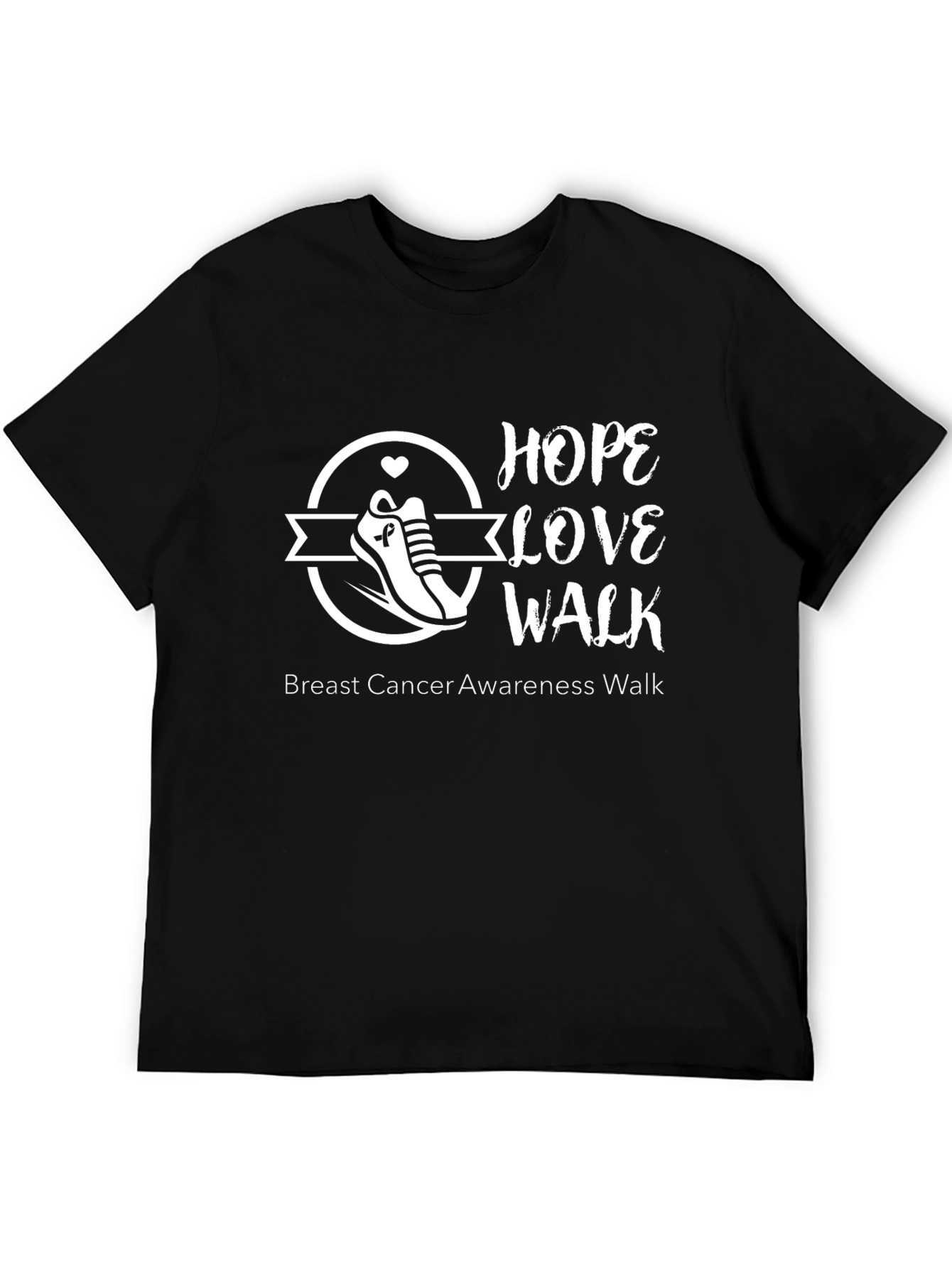 Hope Love Walk Breast Cancer Awareness T-Shirt