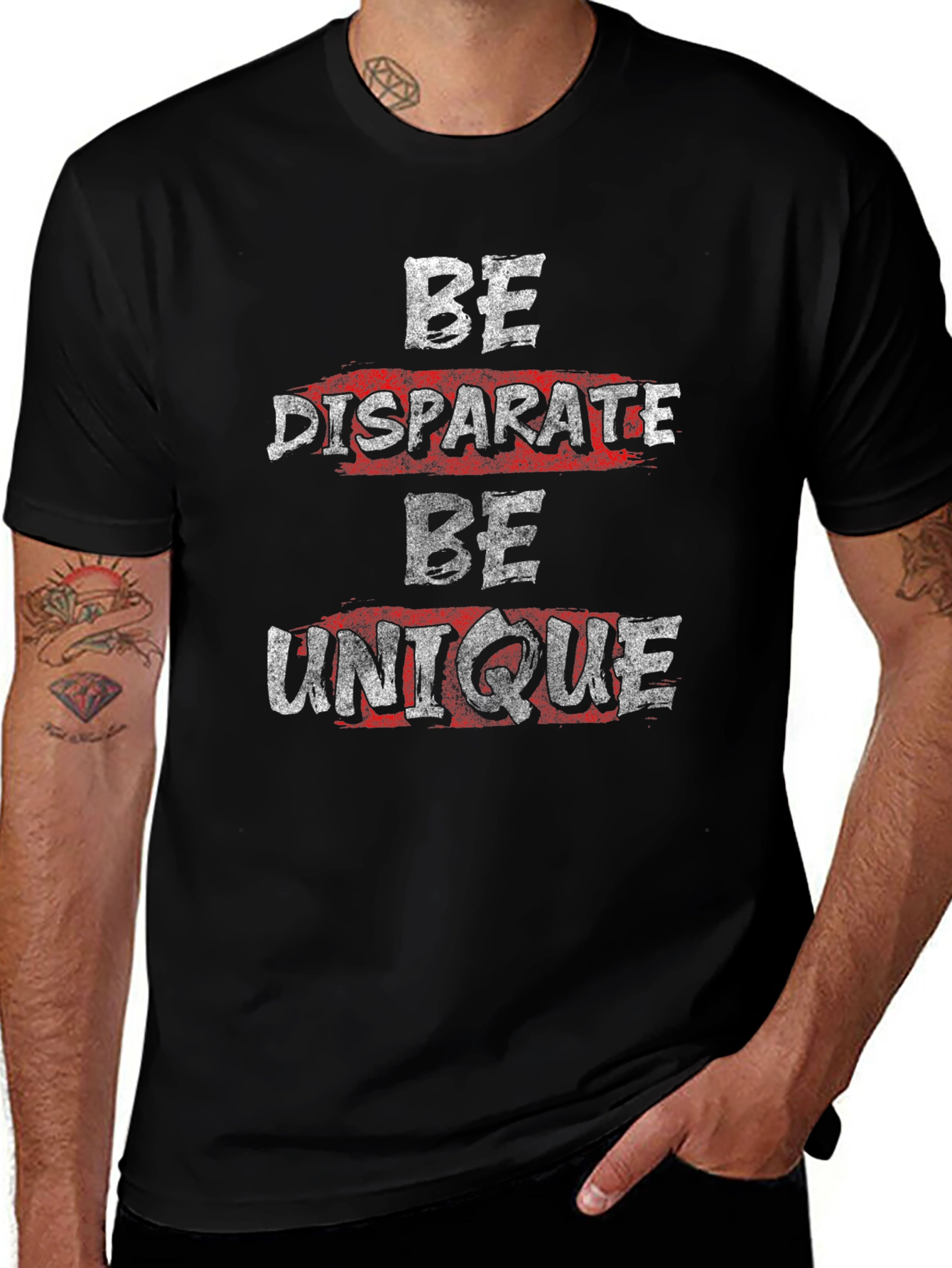 Be Disparate Be Unique Graphic Tee