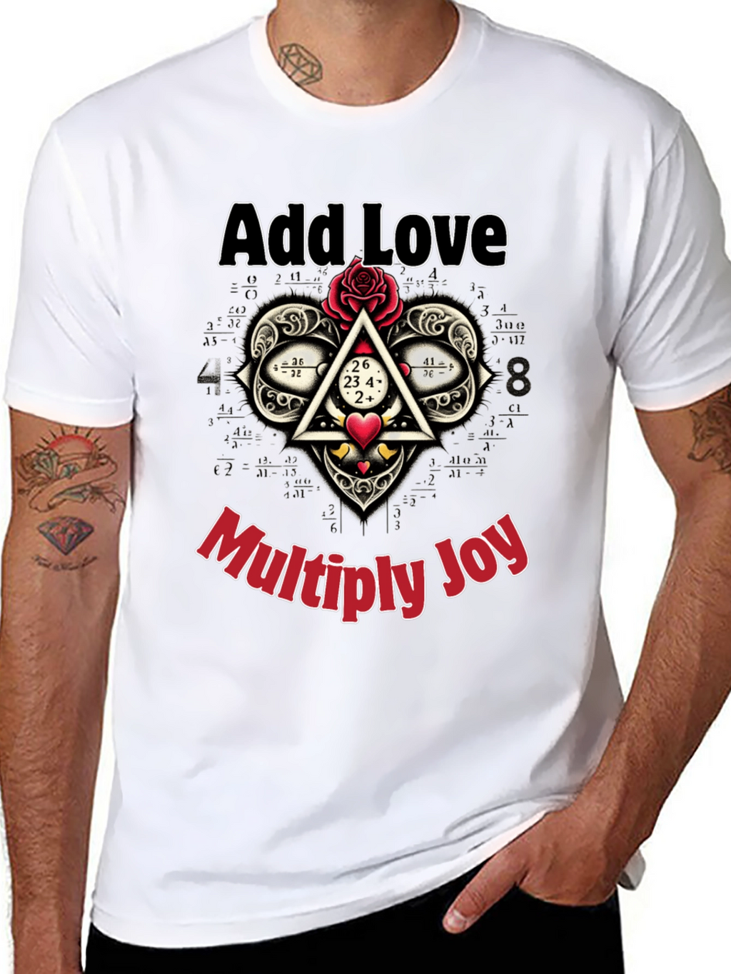 Add Love Multiply Joy Graphic Tee