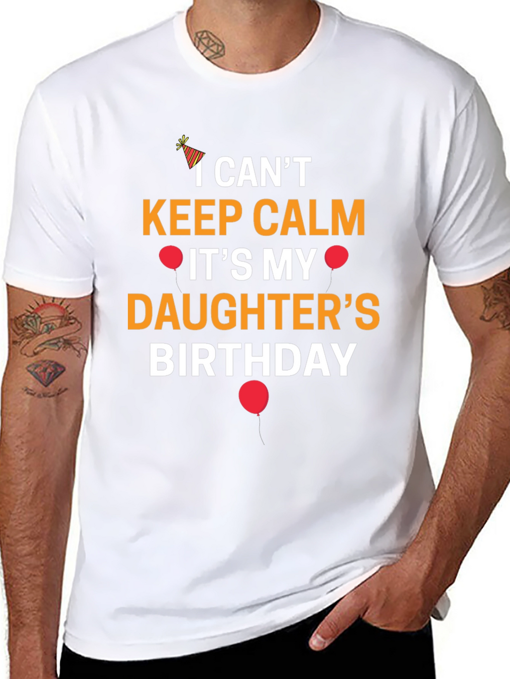 I Cant Keep Calm Its My Daughters Birthday T-Shirt