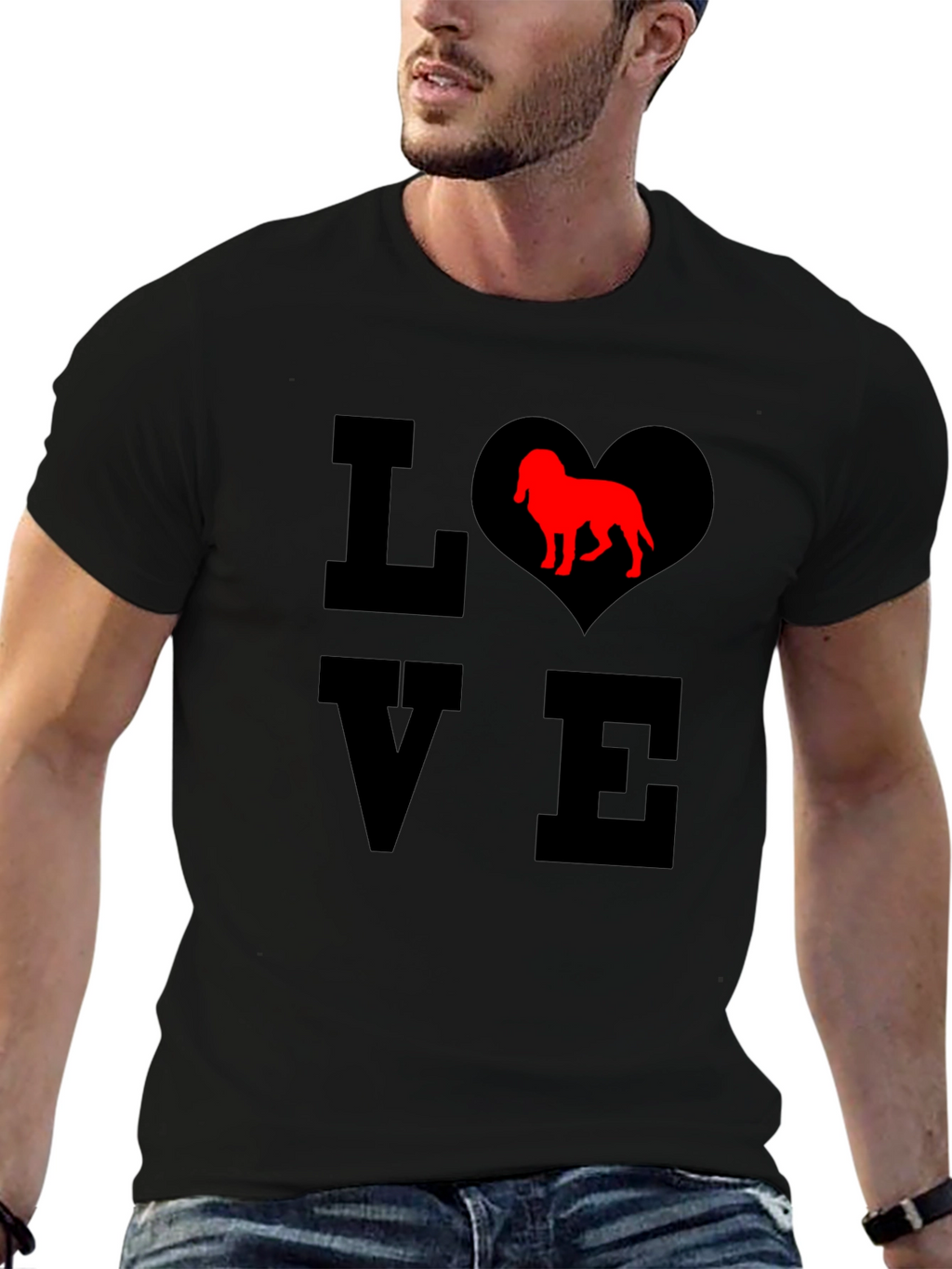 Dog Lover T-Shirt - Heart Design