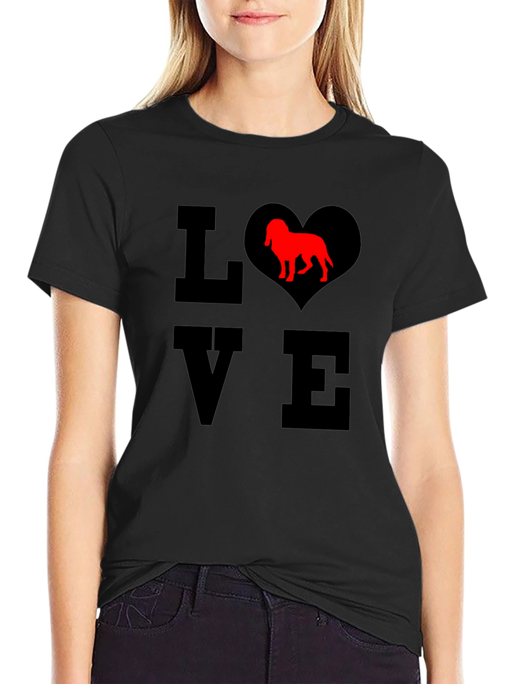 Dog Lover T-Shirt - Heart Design