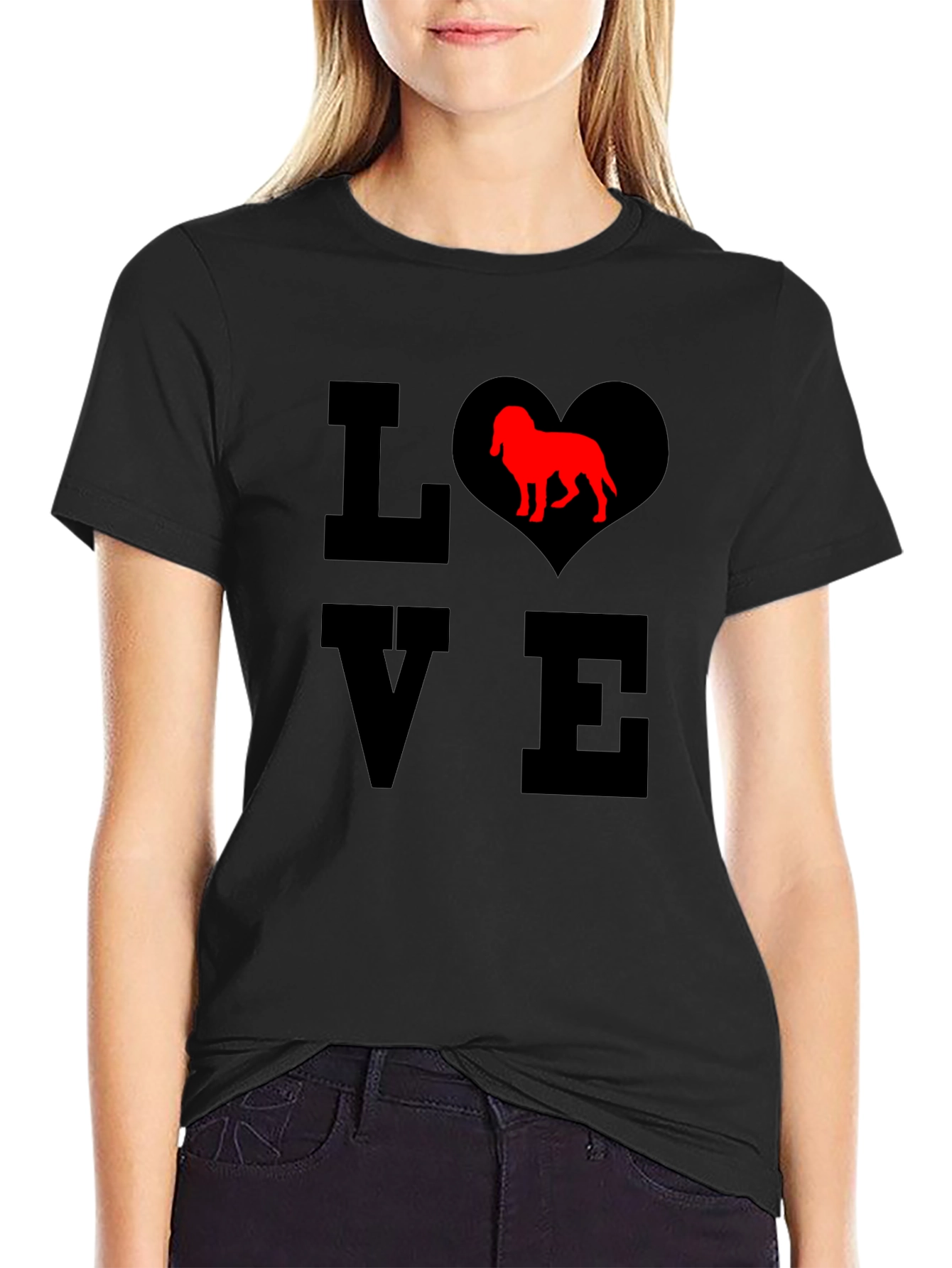 Dog Lover T-Shirt - Heart Design