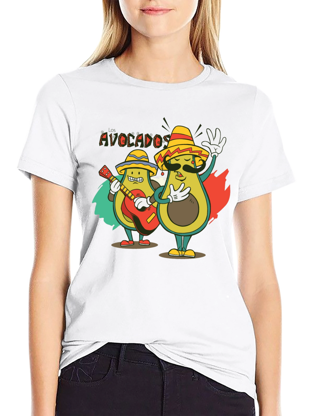 Avocado Mariachi Black T-Shirt