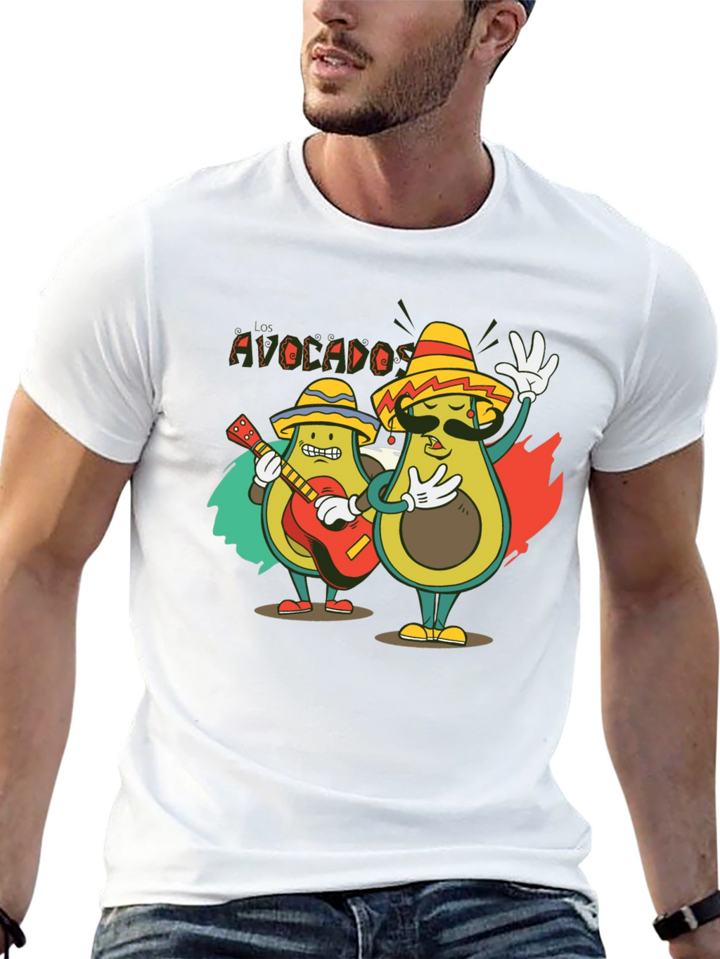 Avocado Mariachi Black T-Shirt