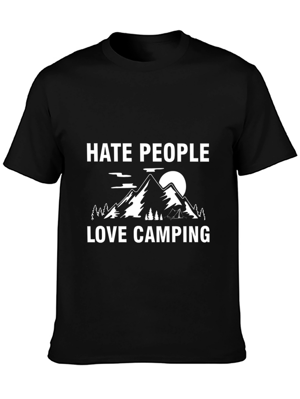 Hate People Love Camping Graphic T-Shirt