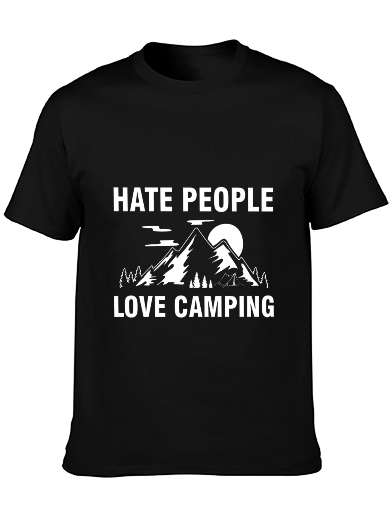 Hate People Love Camping Graphic T-Shirt