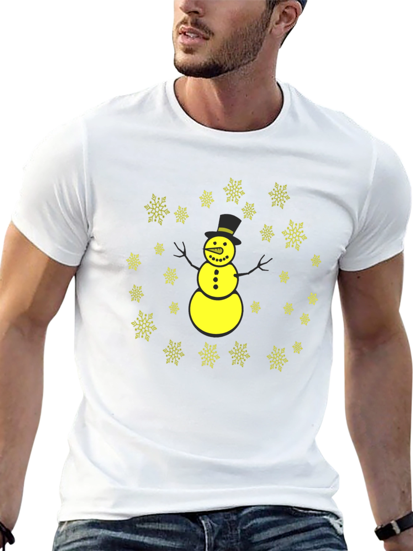Snowman Snowflake Graphic Tee