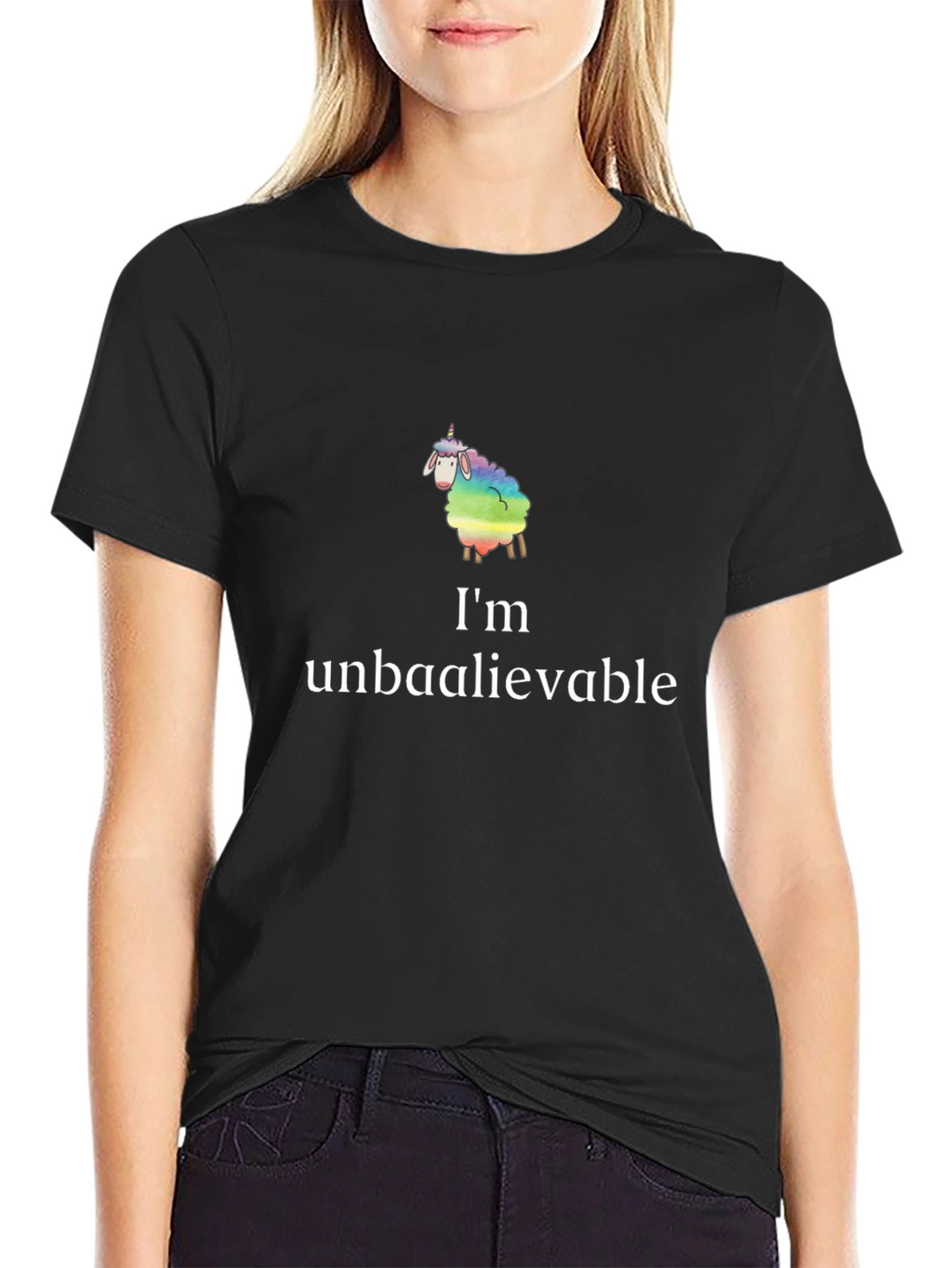 Unbaaaleivable Sheep Graphic T-Shirt