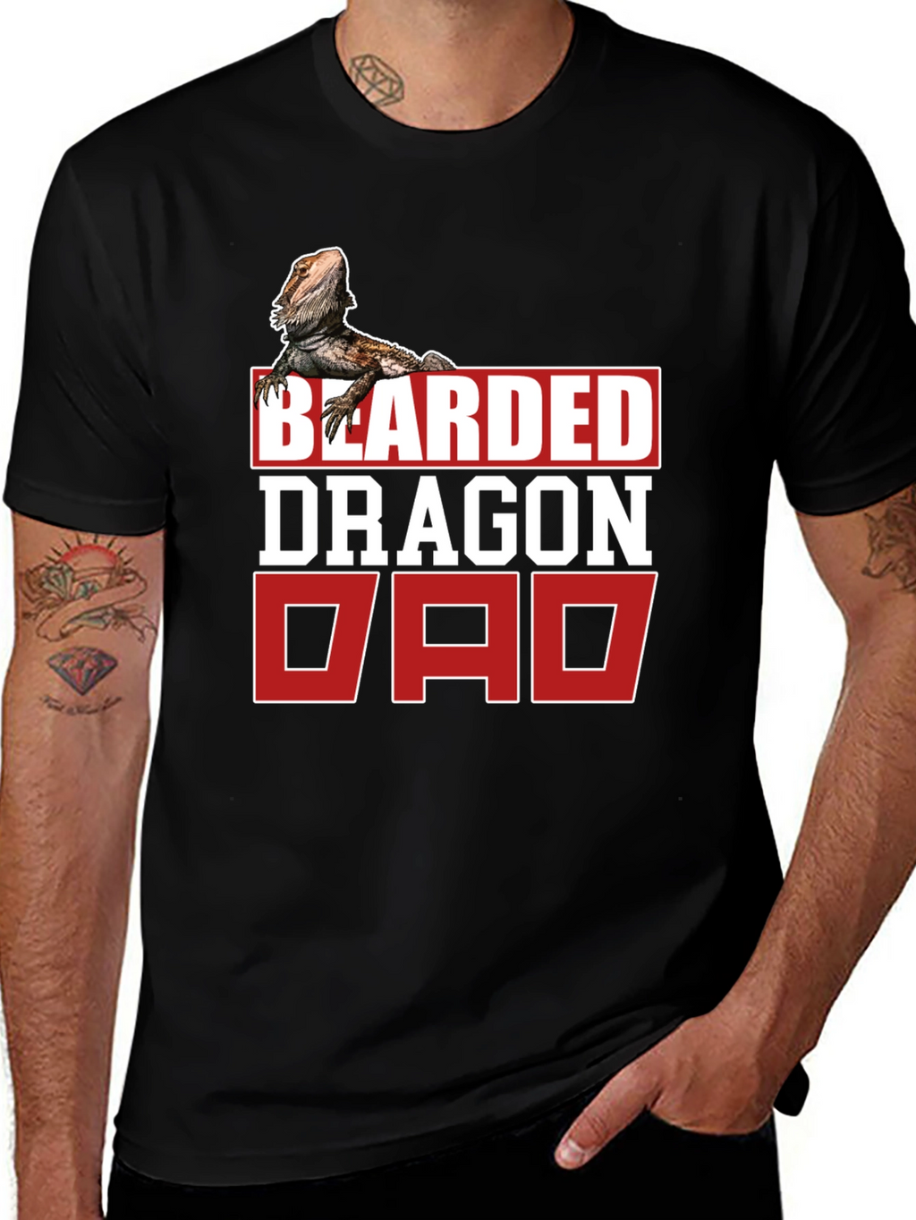 Bearded Dragon Dad T-Shirt - Reptile Lover Gift
