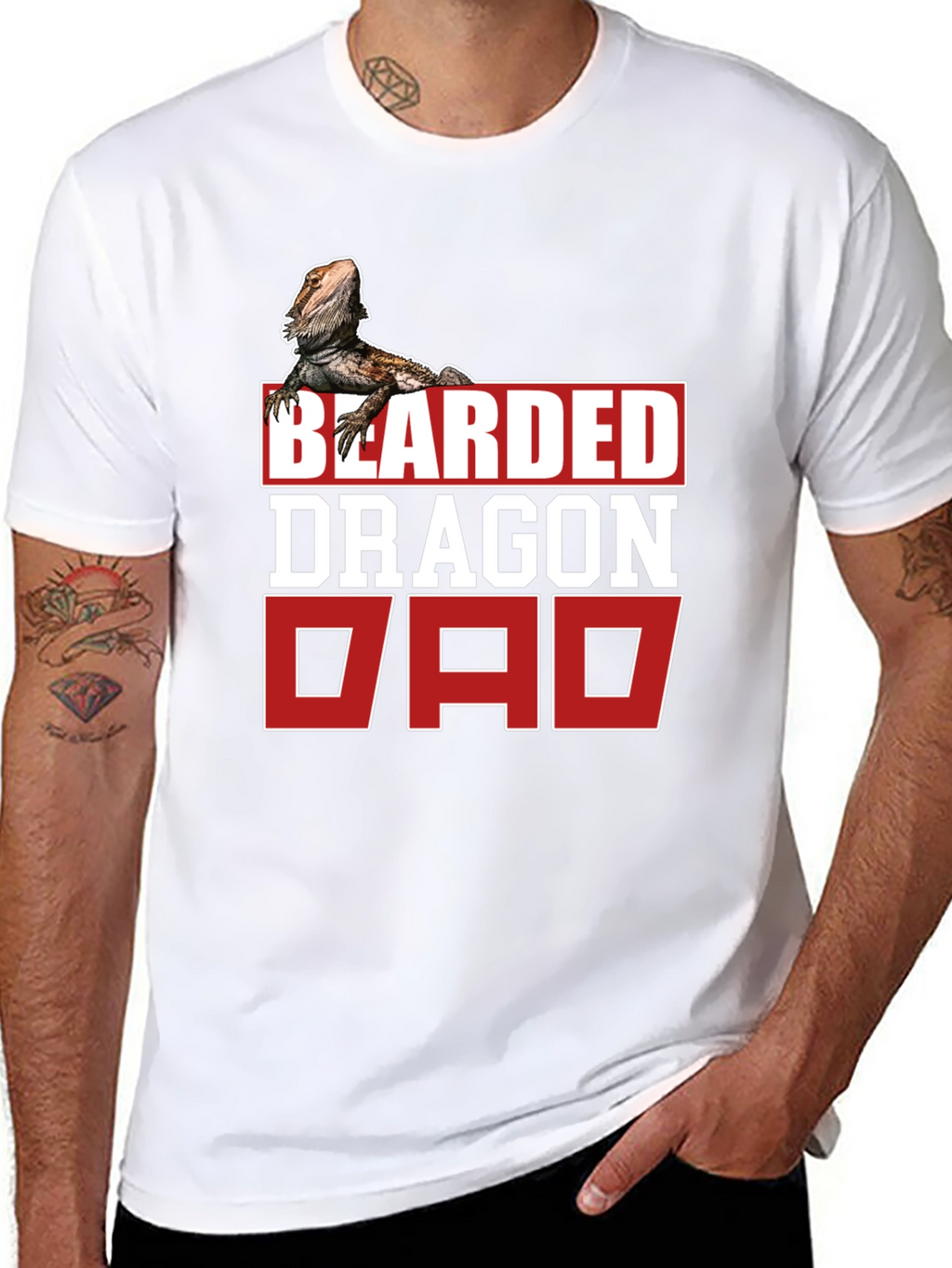 Bearded Dragon Dad T-Shirt - Reptile Lover Gift