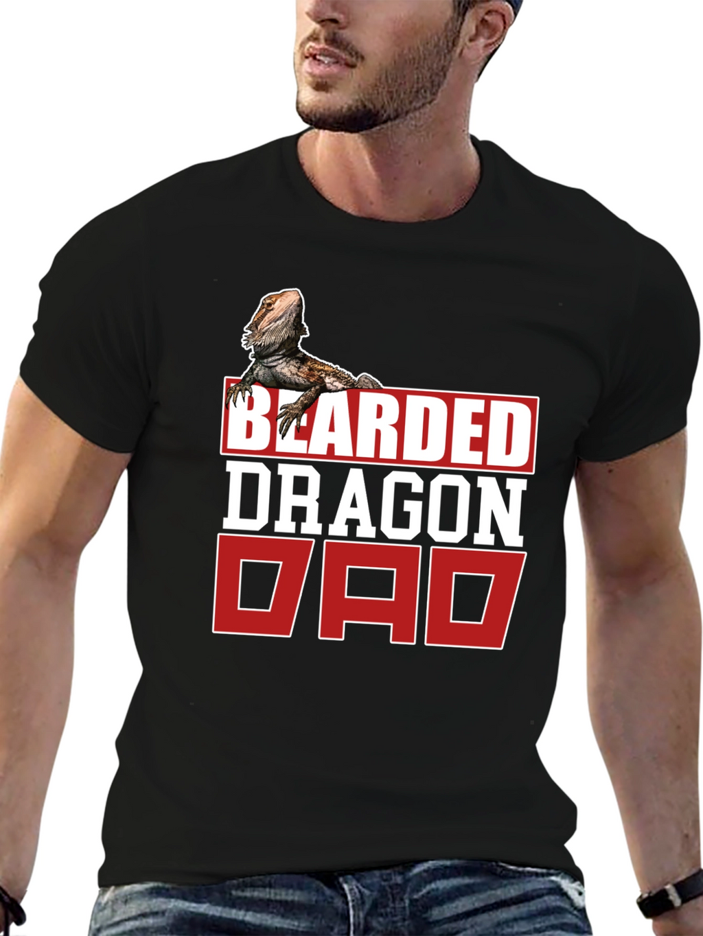 Bearded Dragon Dad T-Shirt - Reptile Lover Gift