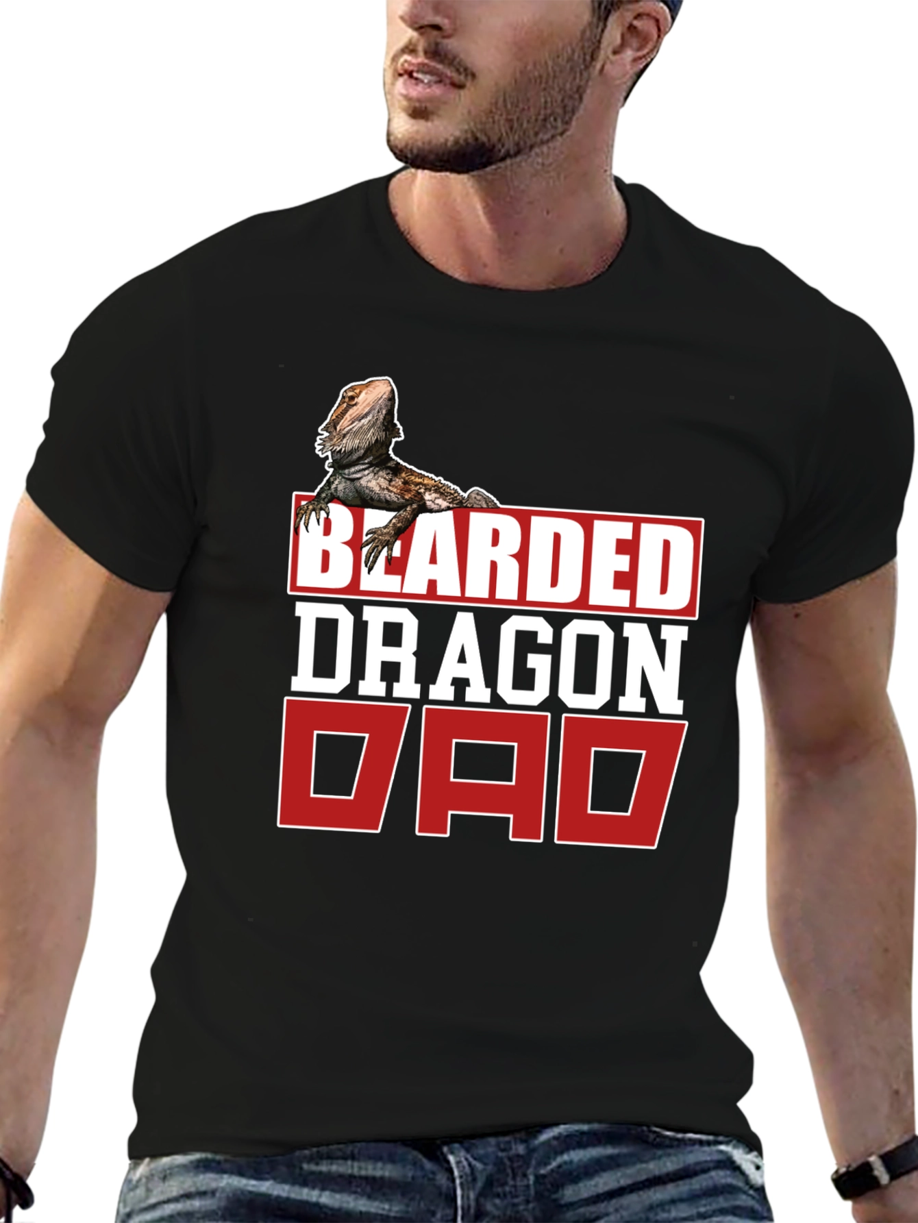 Bearded Dragon Dad T-Shirt - Reptile Lover Gift