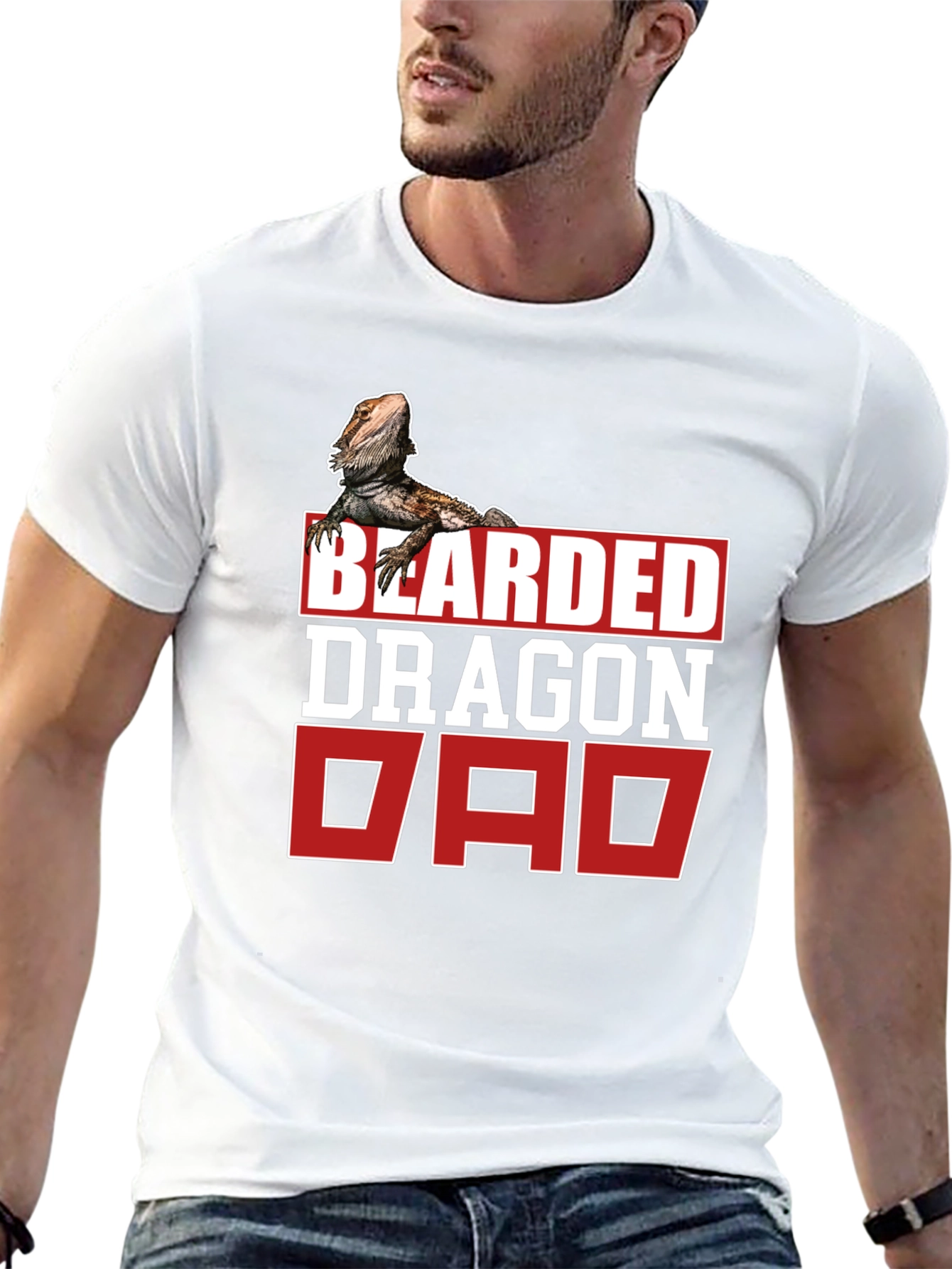 Bearded Dragon Dad T-Shirt - Reptile Lover Gift