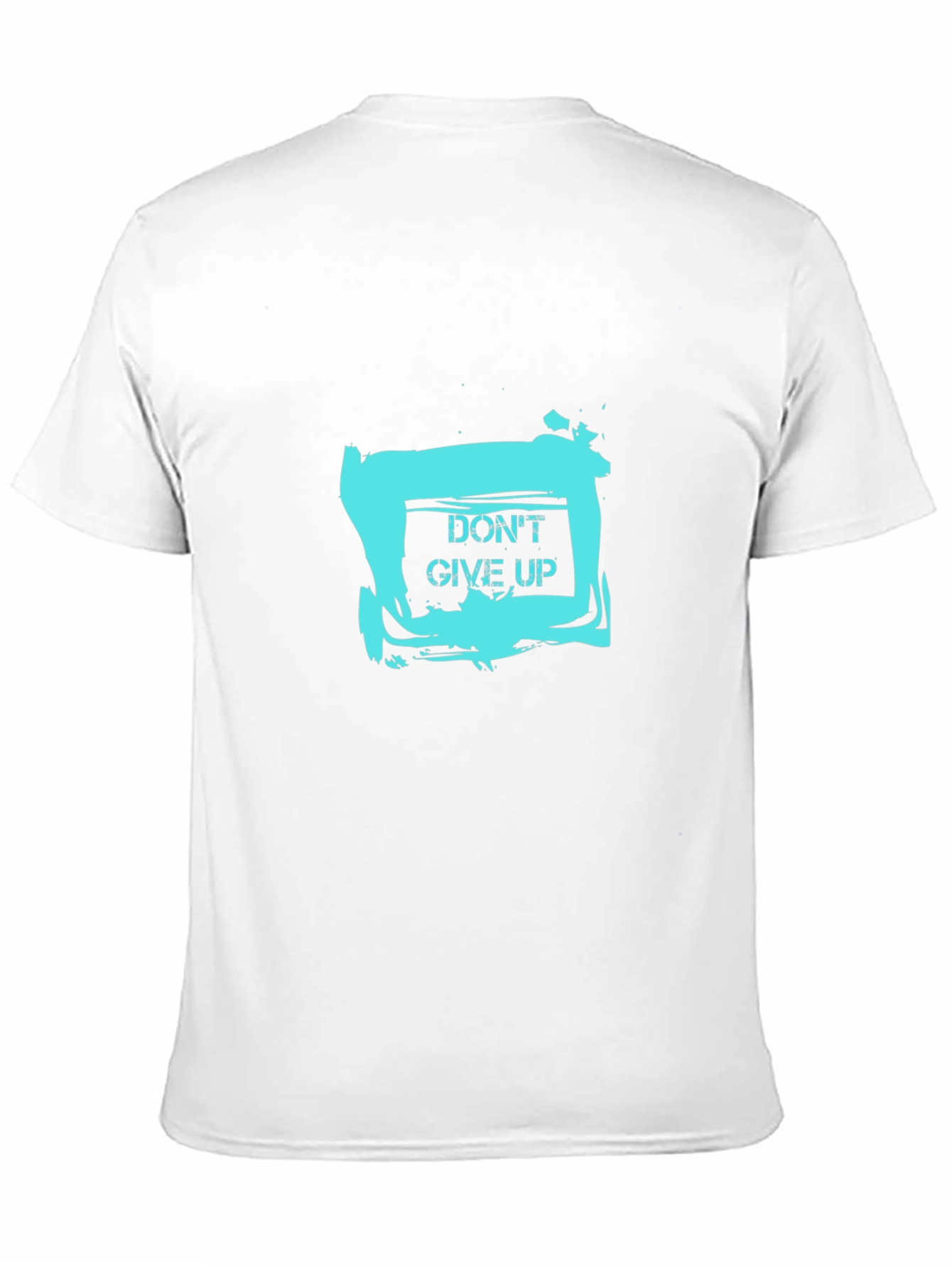 Dont Give Up Graphic Tee - Motivational Black T-Shirt