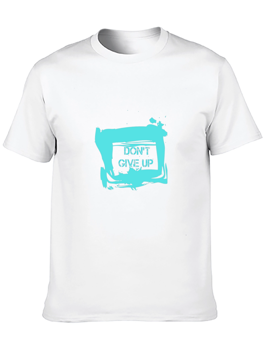 Dont Give Up Graphic Tee - Motivational Black T-Shirt