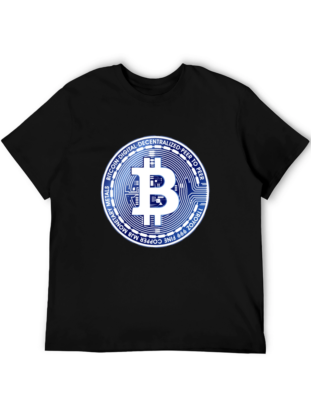 Bitcoin Crypto Black T-Shirt
