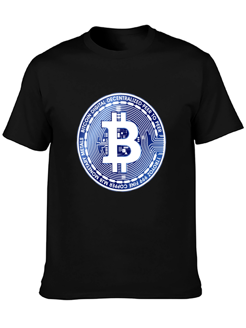 Bitcoin Crypto Black T-Shirt