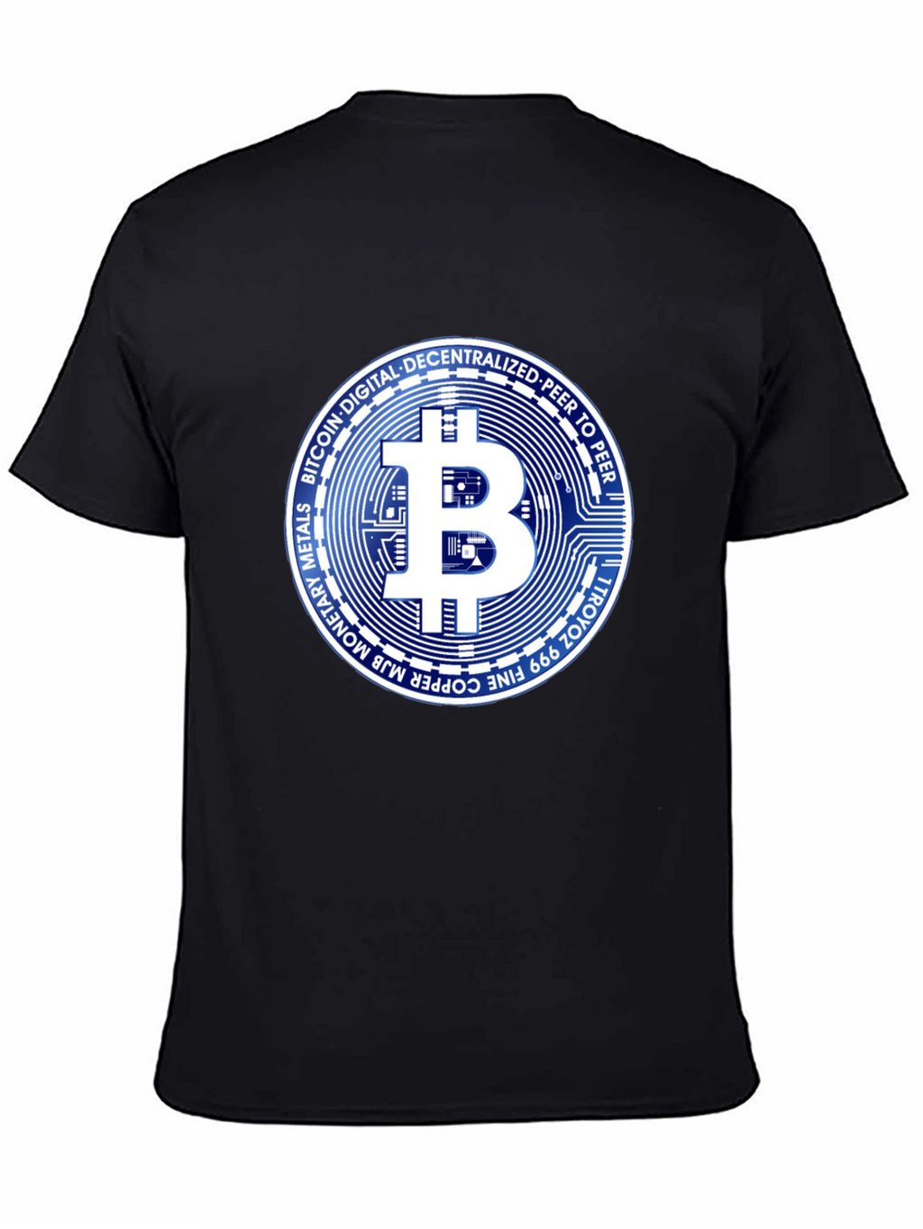 Bitcoin Crypto Black T-Shirt