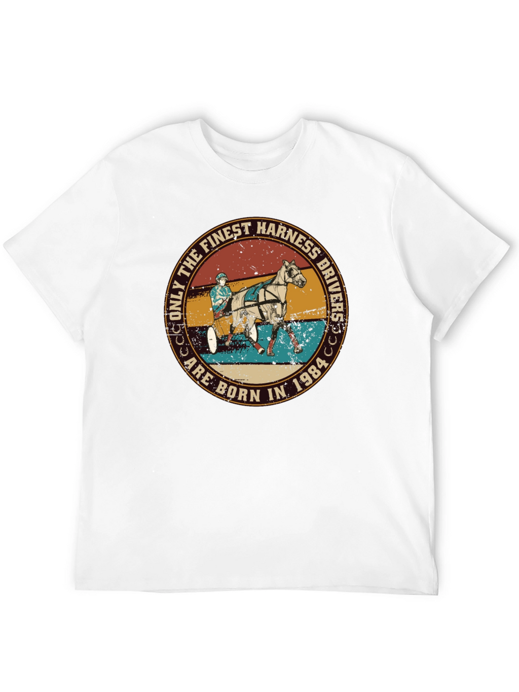 Finest Harness Drivers Born in 1984 Black Tee