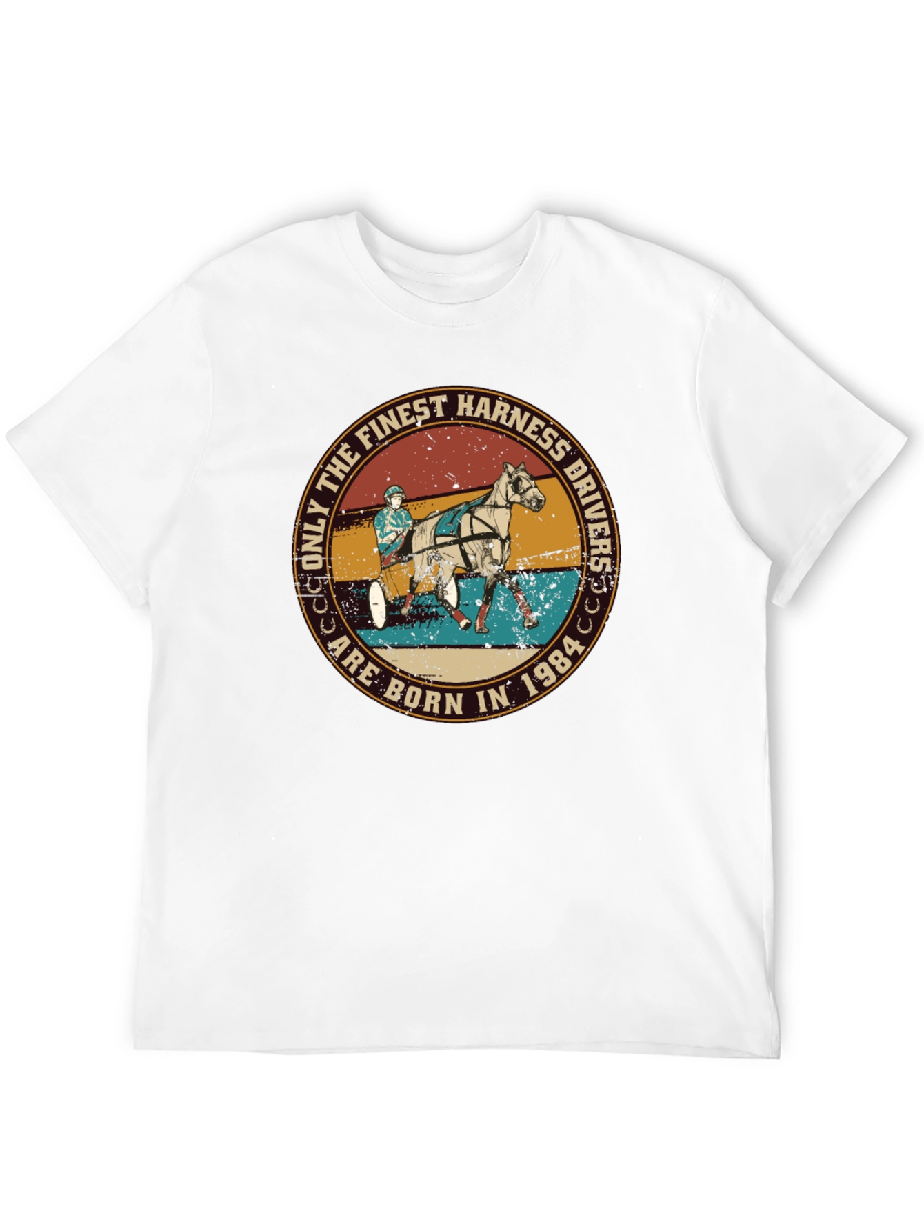 Finest Harness Drivers Born in 1984 Black Tee