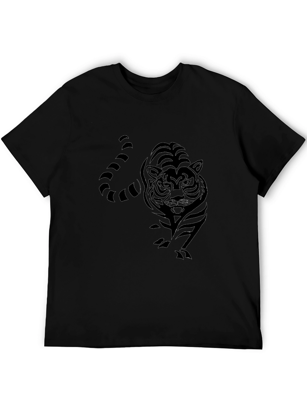 Black Tiger Graphic Tee - Cool Casual Style