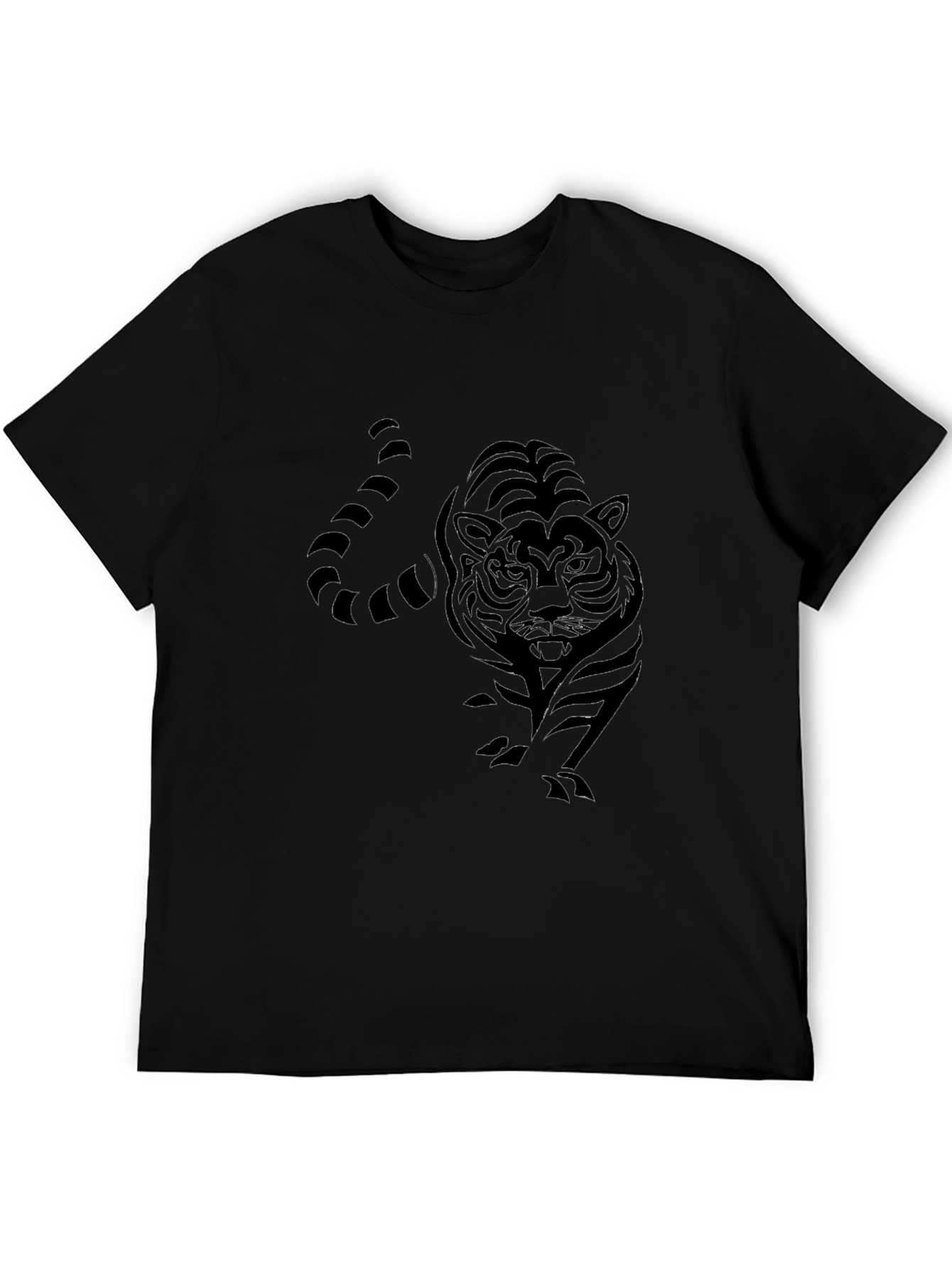 Black Tiger Graphic Tee - Cool Casual Style