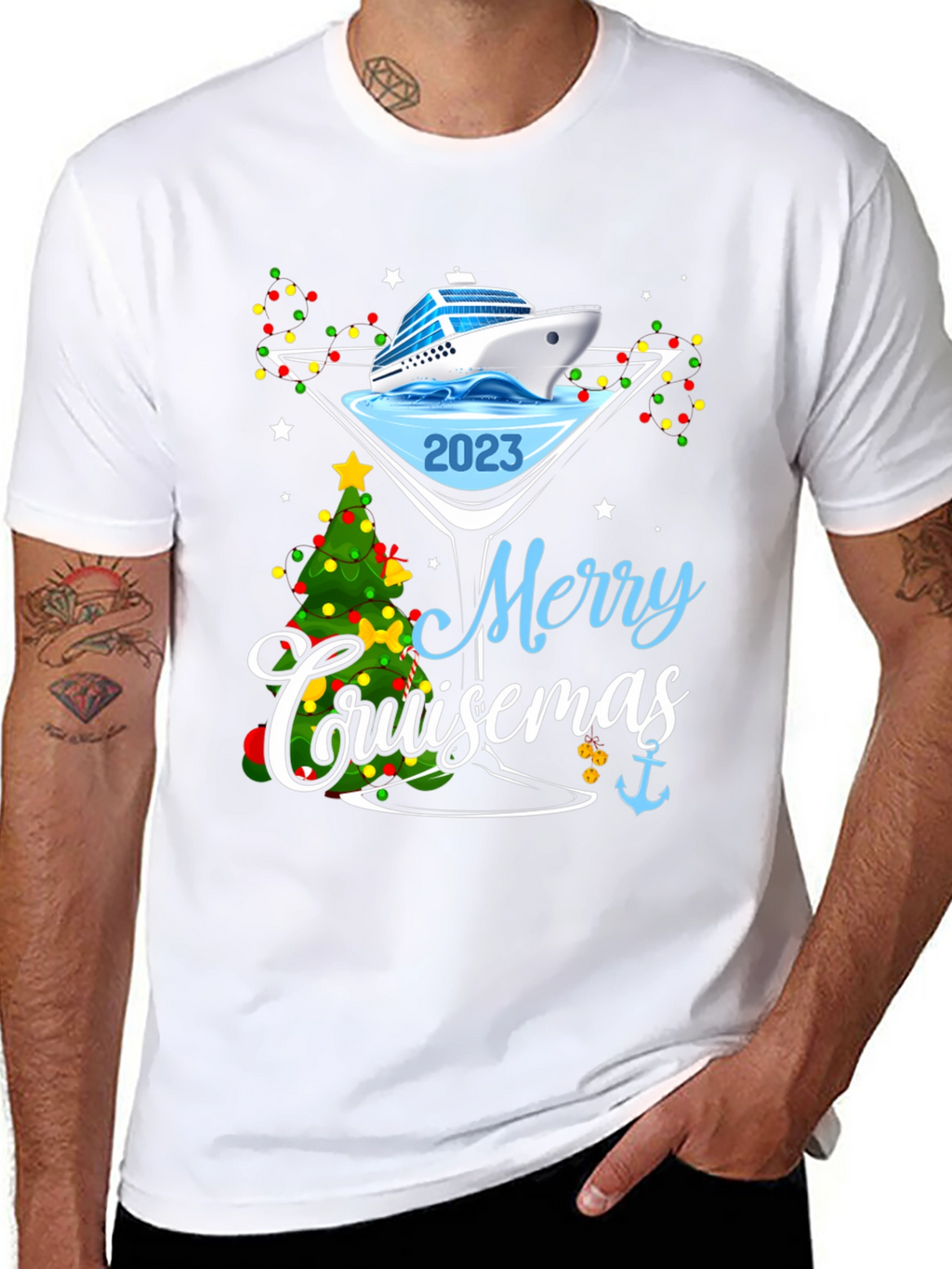 Merry Cruisemas 2023 T-Shirt Cruise Christmas Tee