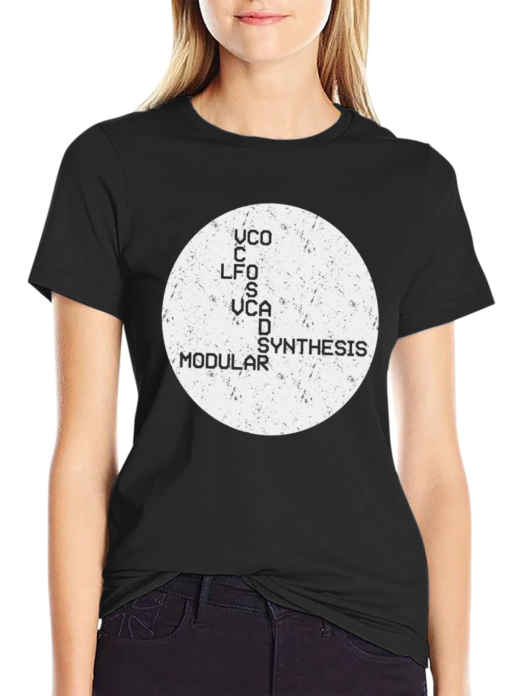 Modular Synth Black T-Shirt - Cool Audio Tee