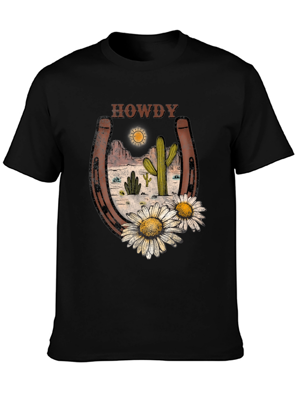 Howdy Desert Horseshoe Graphic Tee