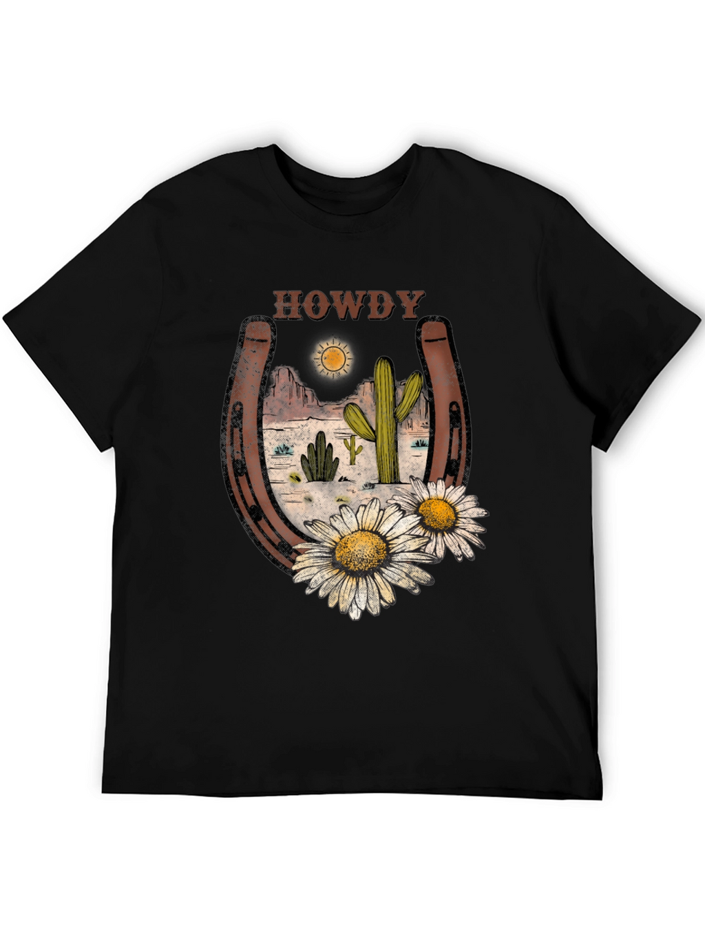 Howdy Desert Horseshoe Graphic Tee