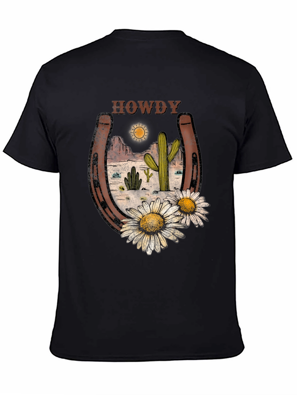 Howdy Desert Horseshoe Graphic Tee