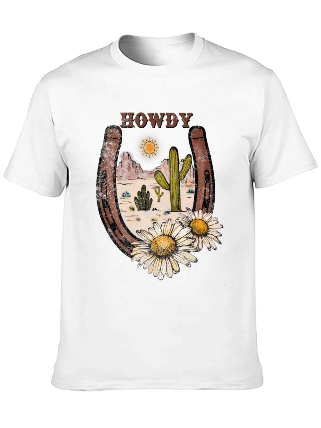 Howdy Desert Horseshoe Graphic Tee