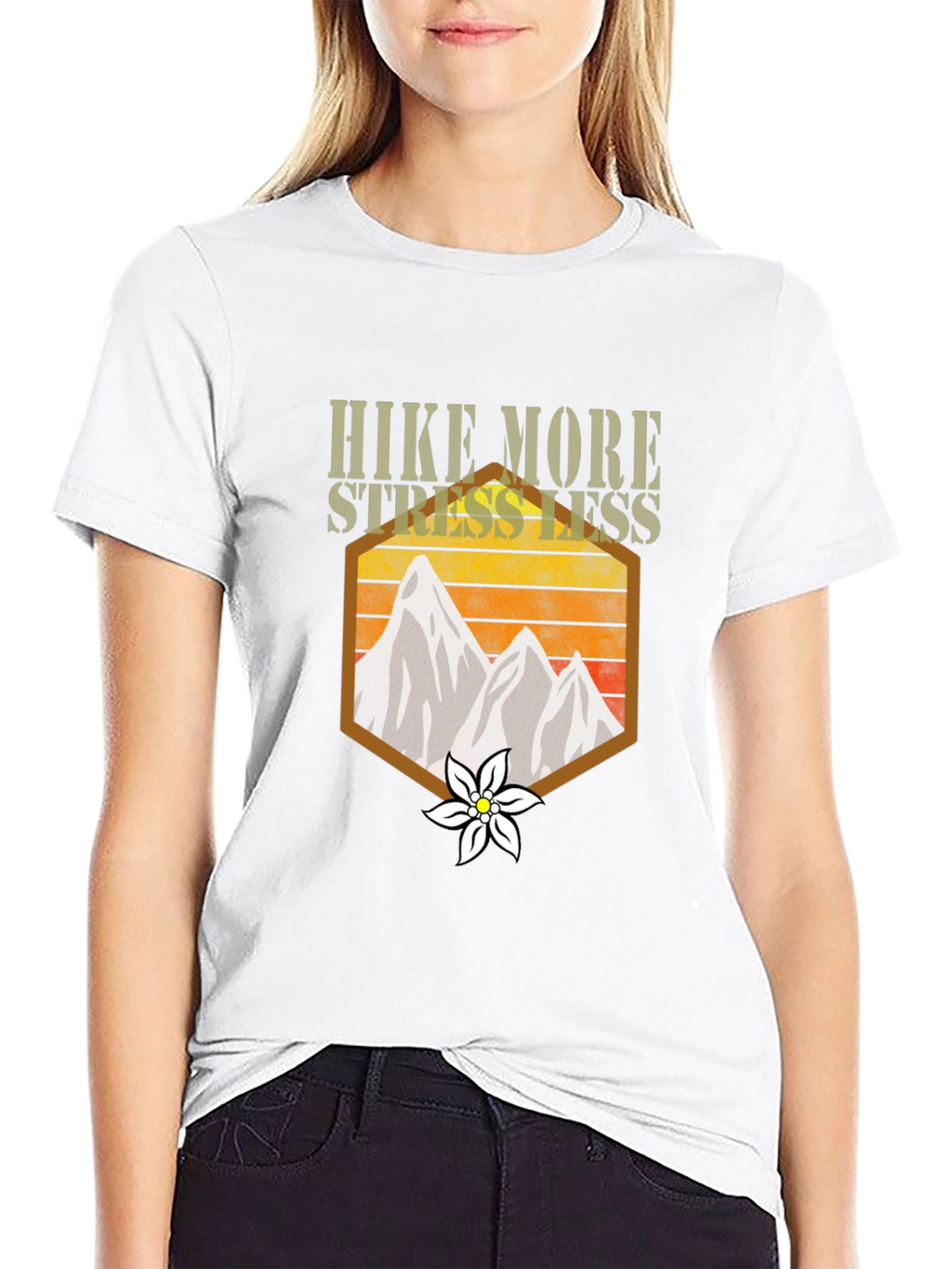 Hike More Stress Less Graphic Tee