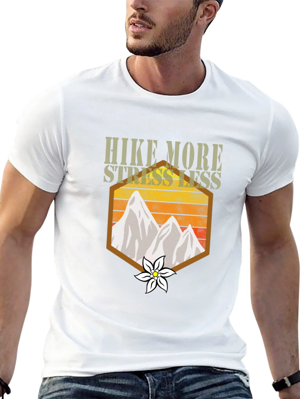 Hike More Stress Less Graphic Tee