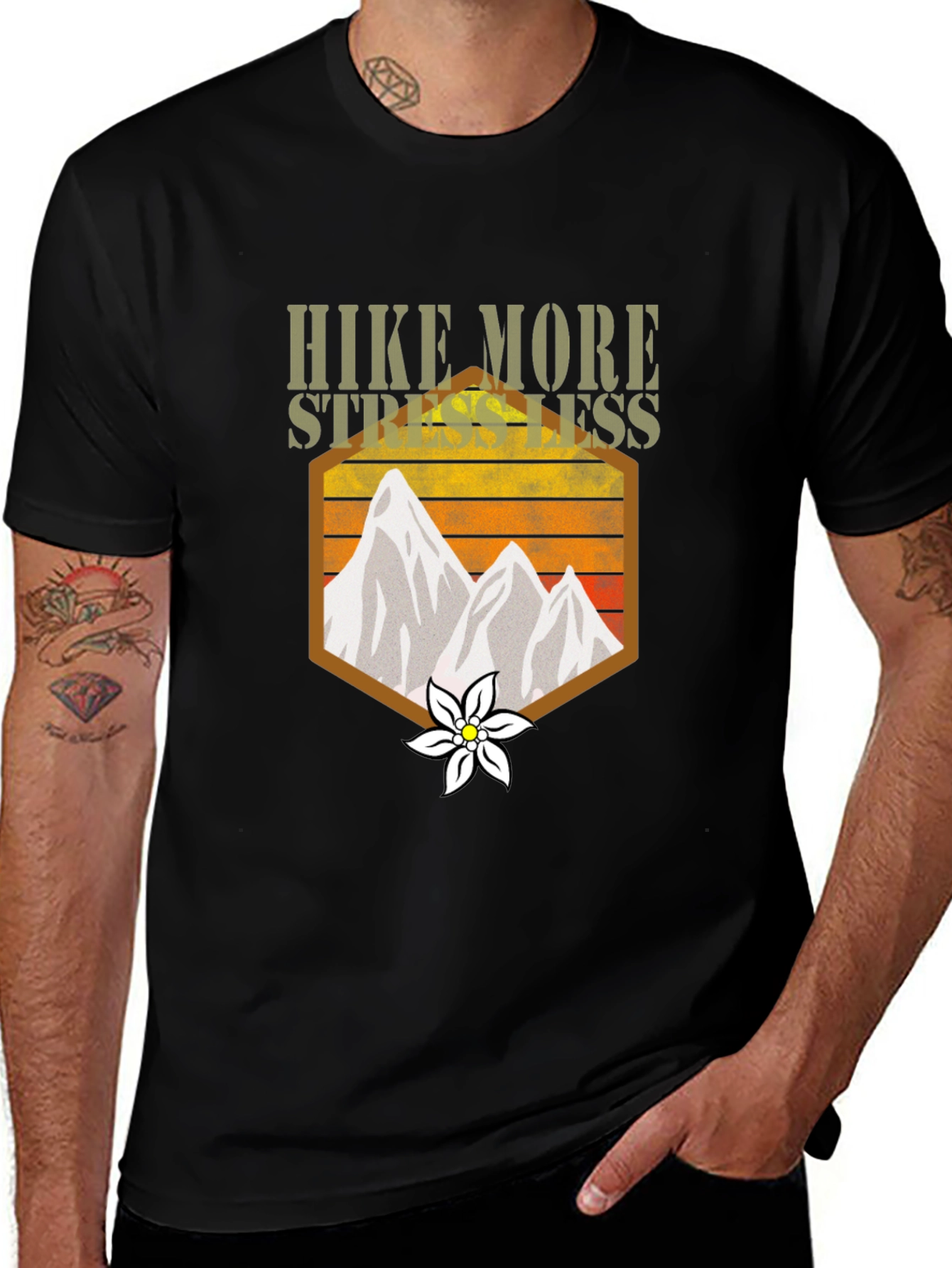 Hike More Stress Less Graphic Tee