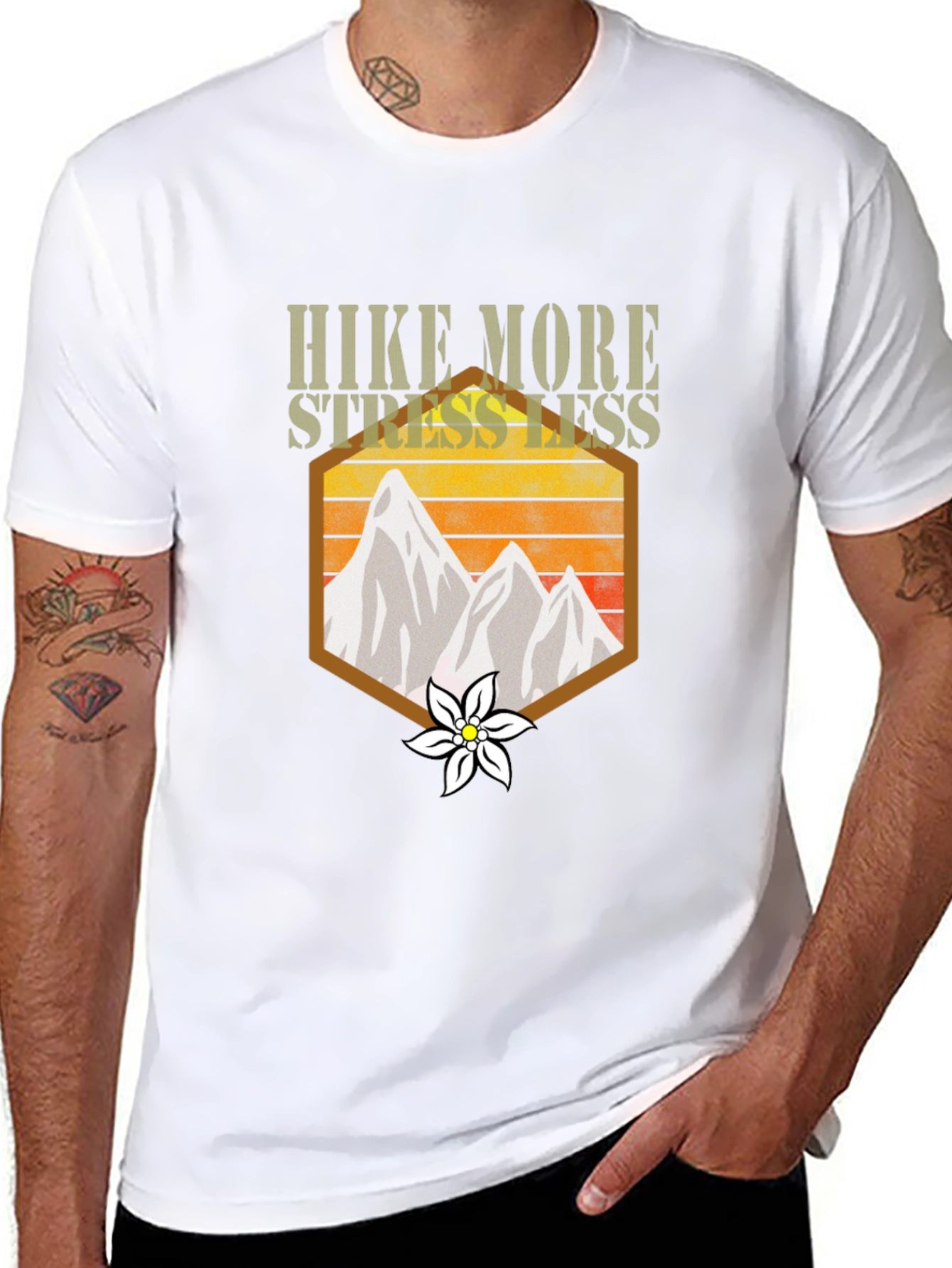 Hike More Stress Less Graphic Tee