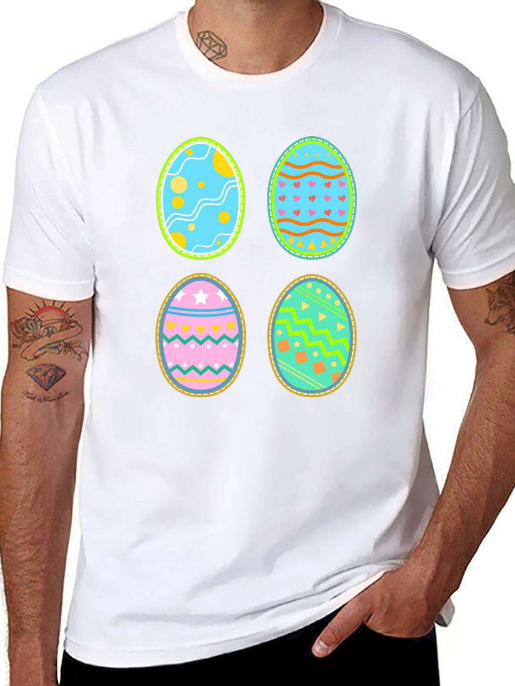 Festive Easter Egg T-Shirt - Fun Holiday Apparel