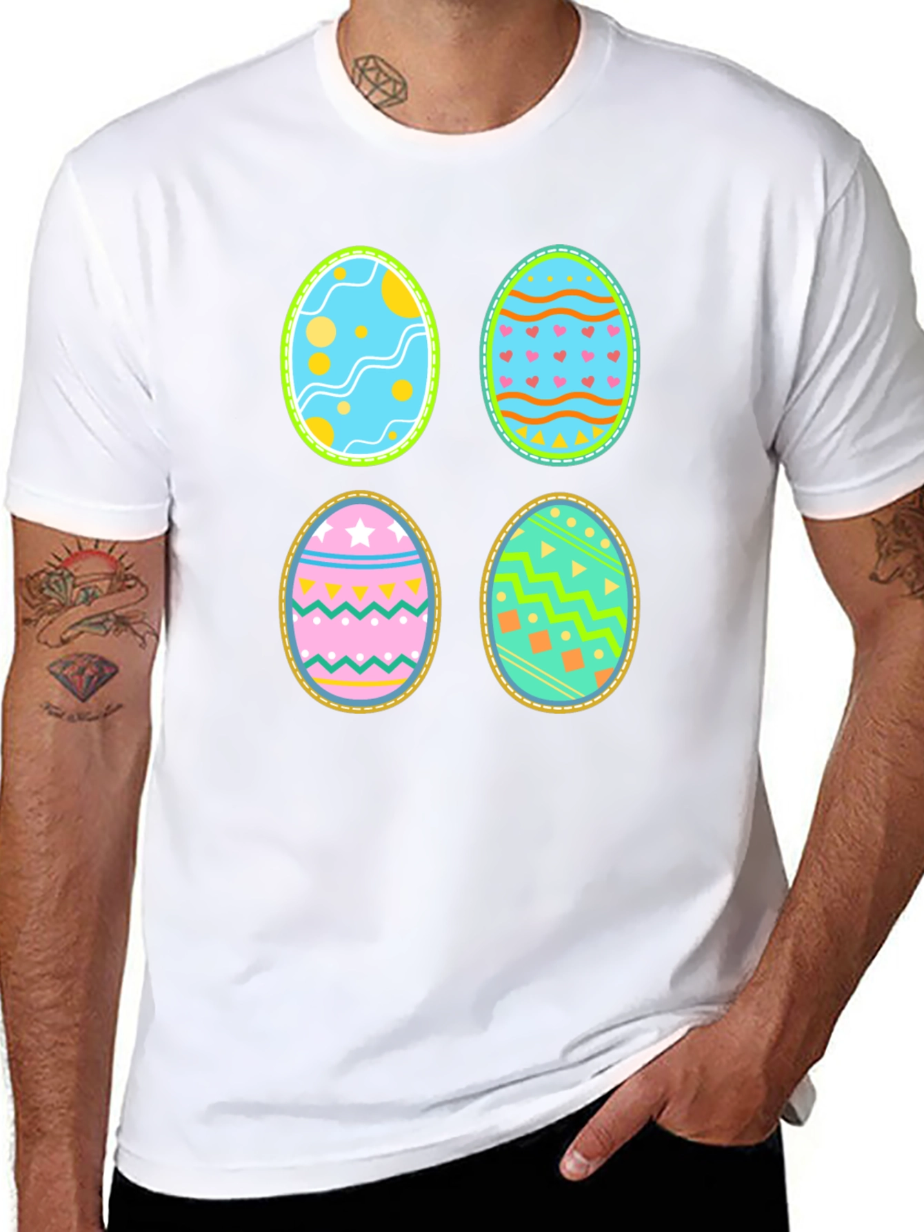 Festive Easter Egg T-Shirt - Fun Holiday Apparel