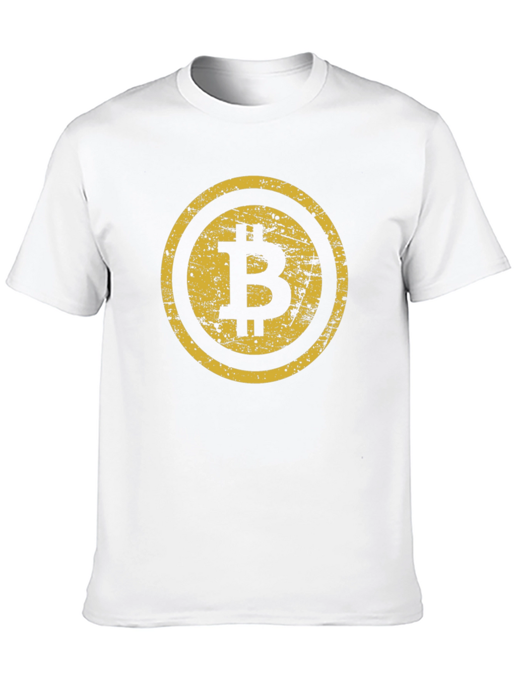 Bitcoin Distressed Graphic Tee - Black