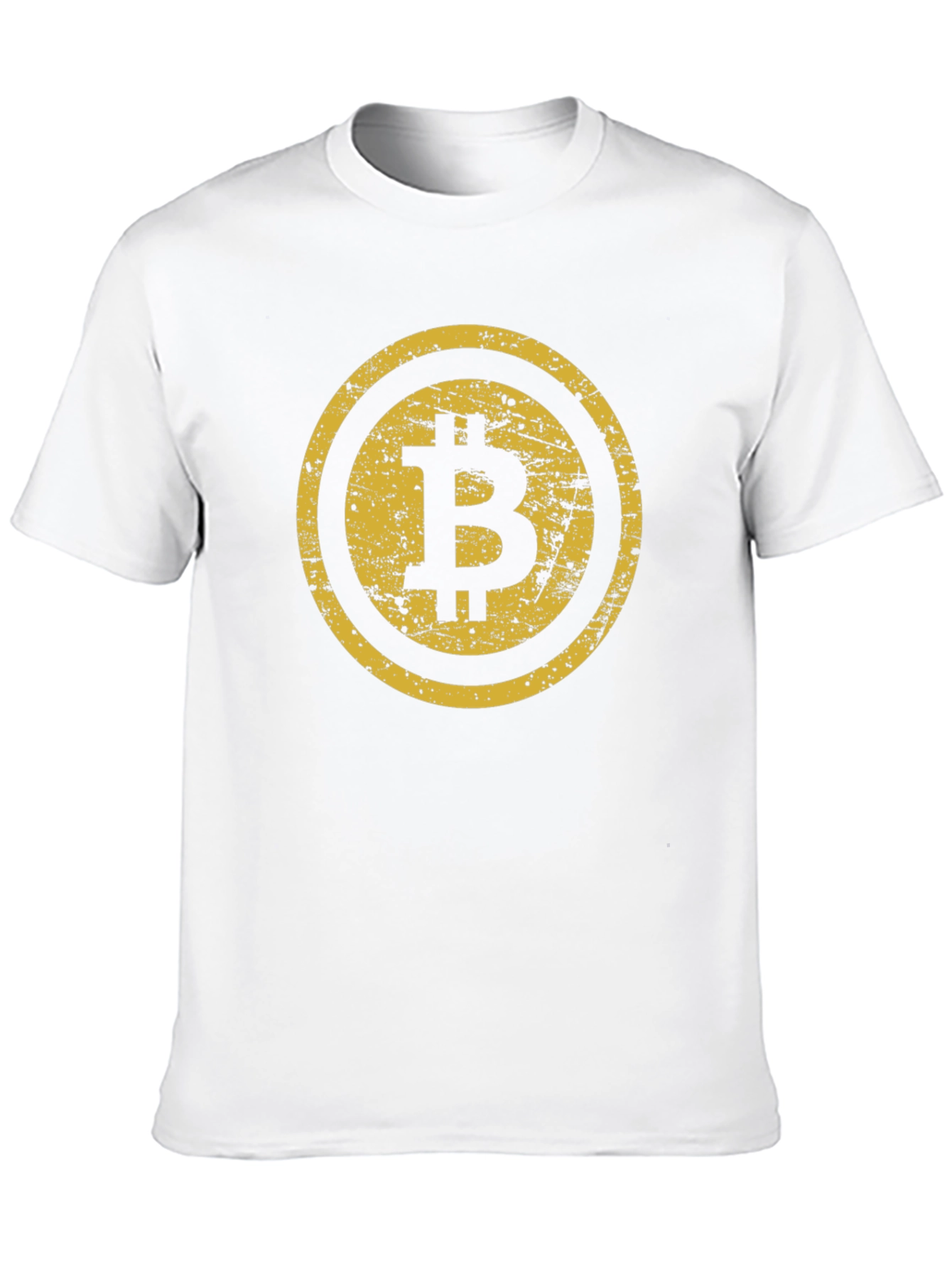 Bitcoin Distressed Graphic Tee - Black