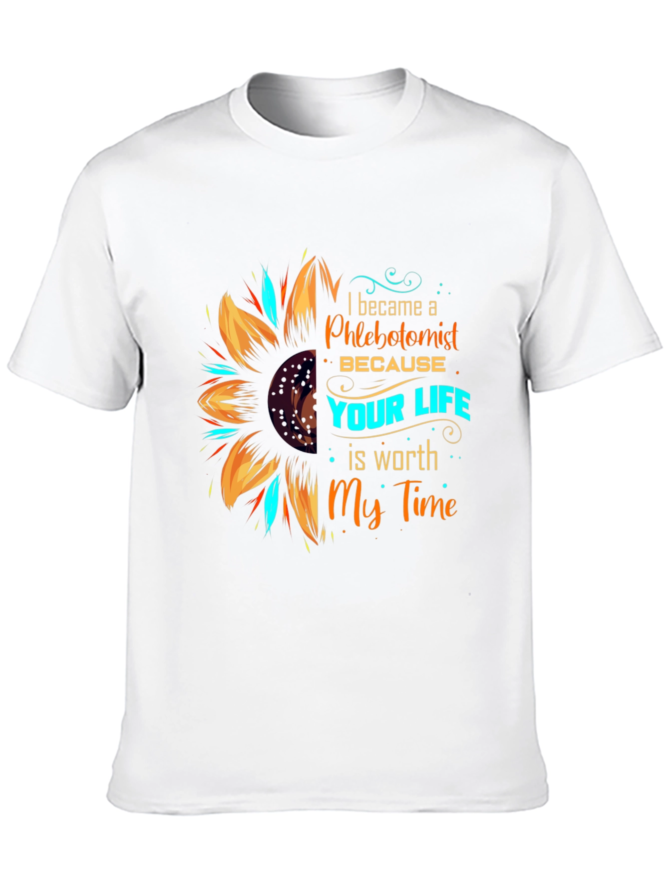 Phlebotomist Sunflower Graphic Tee