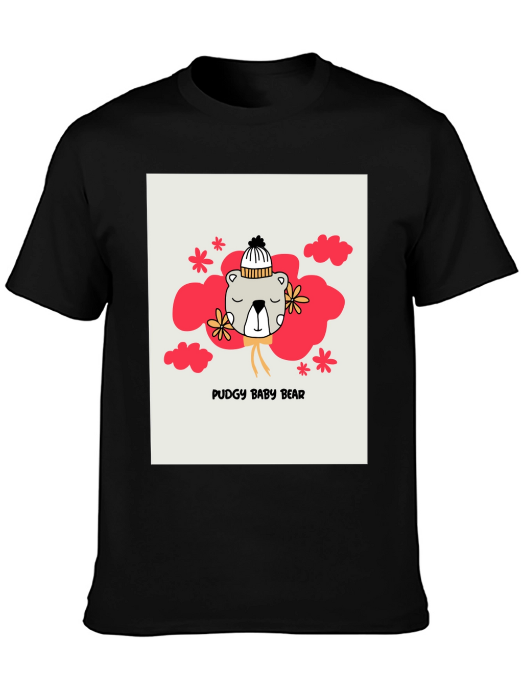 Pudgy Baby Bear Graphic T-Shirt