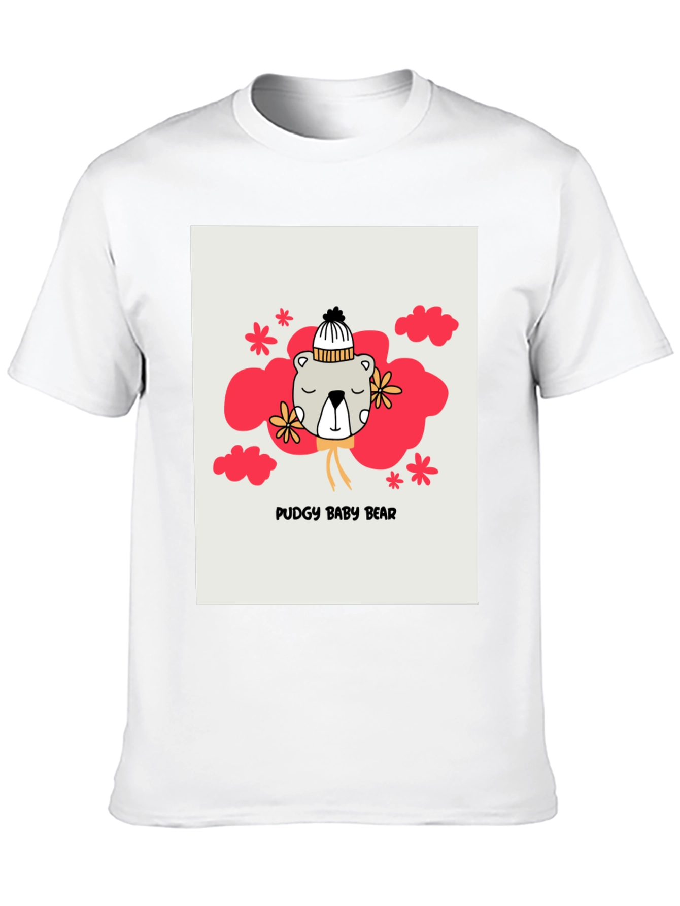 Pudgy Baby Bear Graphic T-Shirt