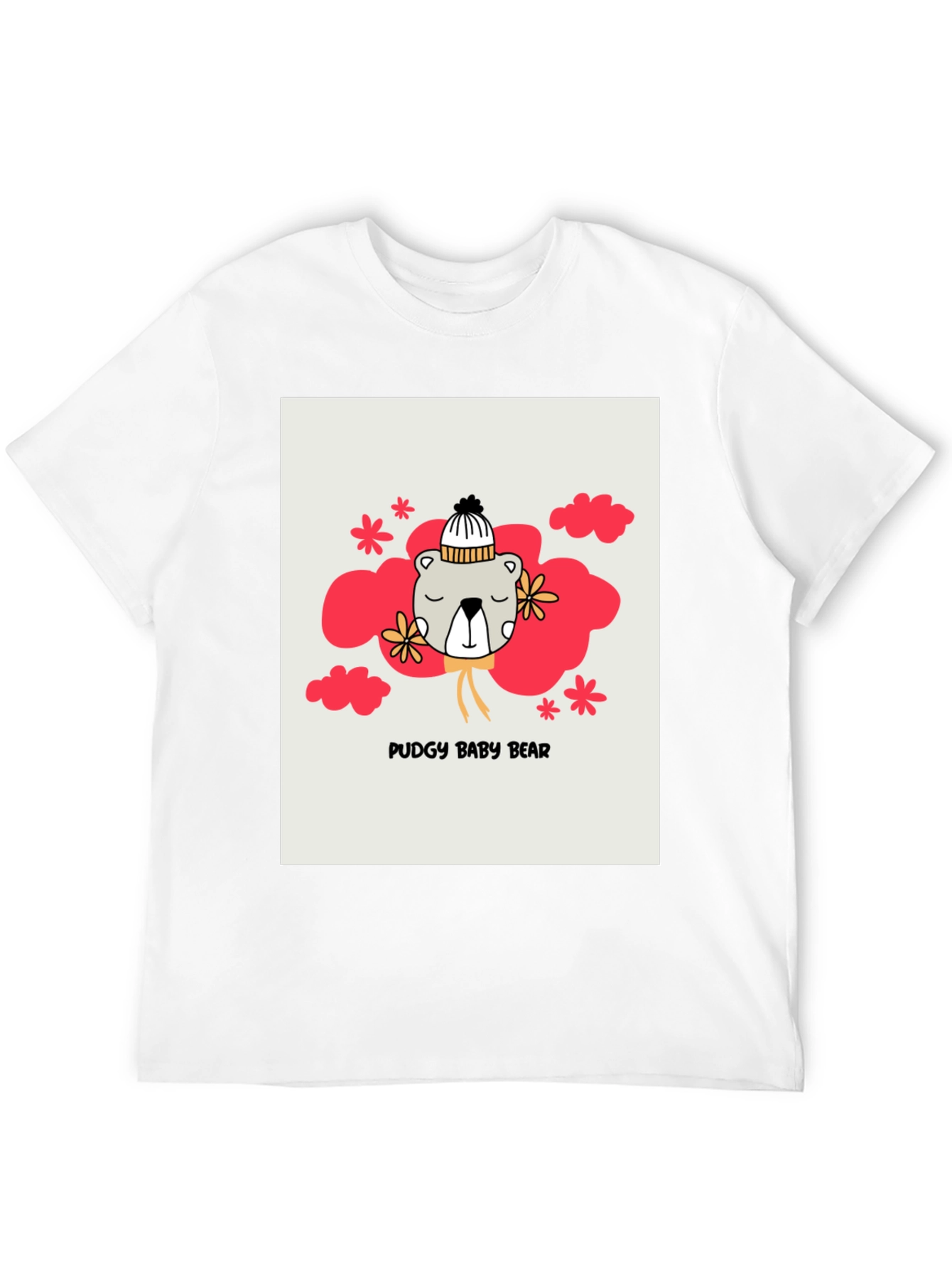 Pudgy Baby Bear Graphic T-Shirt