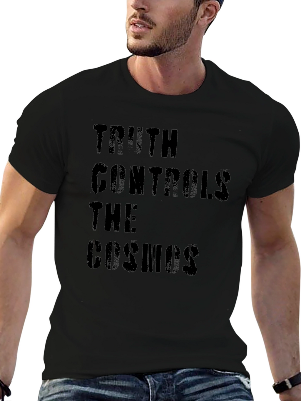 Truth Controls The Cosmos Graphic Tee - Black