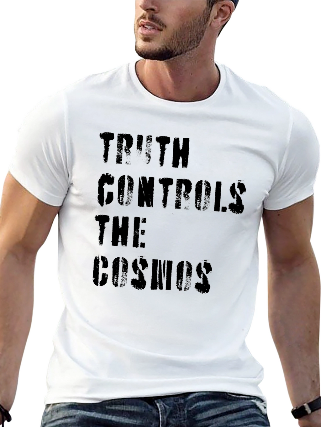 Truth Controls The Cosmos Graphic Tee - Black