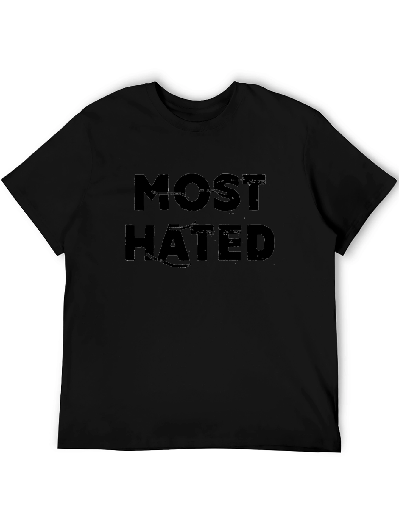 Most Hated Black Graphic T-Shirt