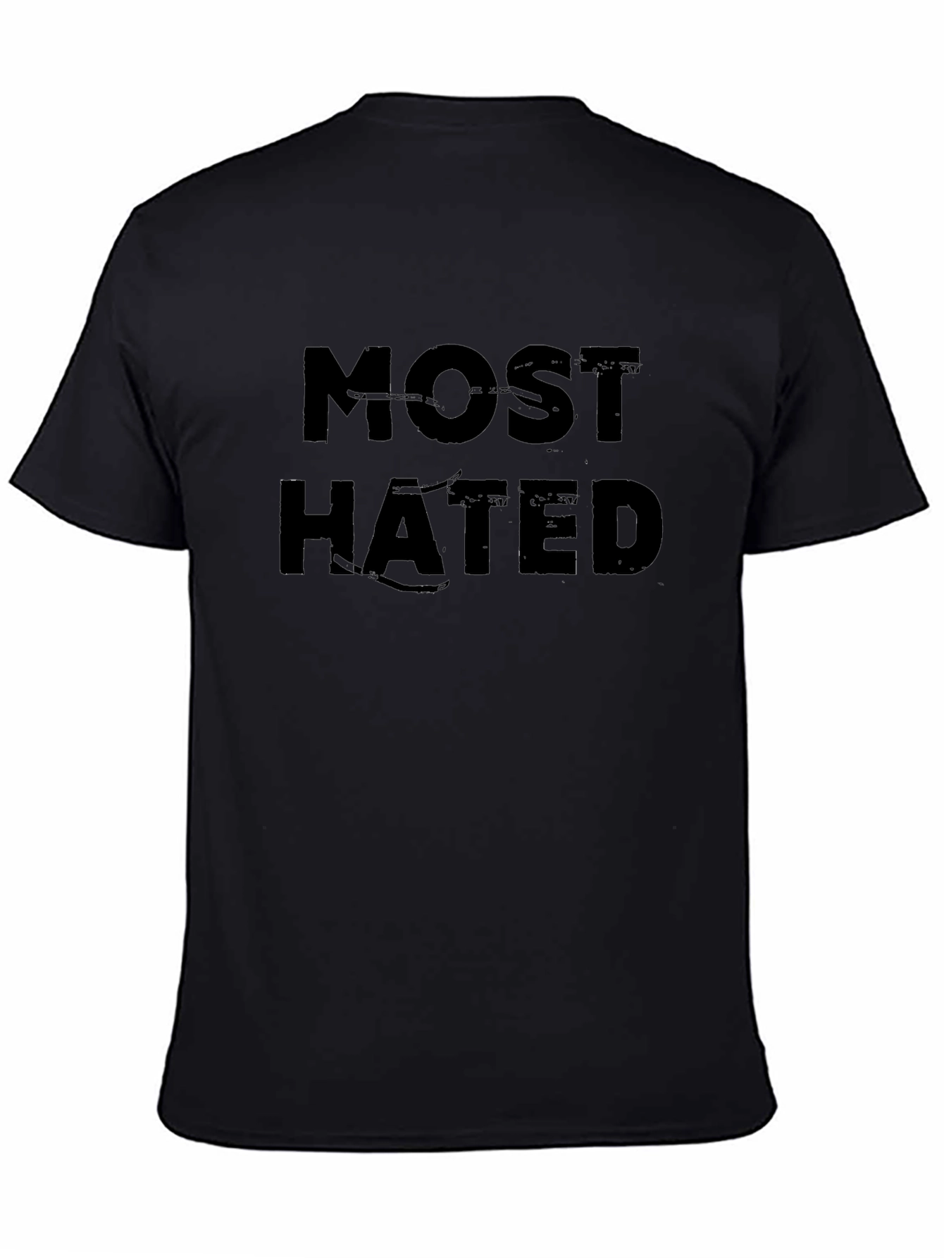 Most Hated Black Graphic T-Shirt