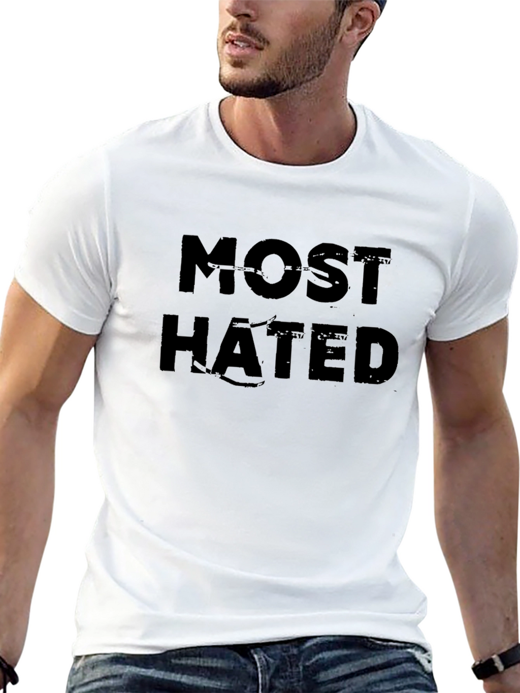 Most Hated Black Graphic T-Shirt